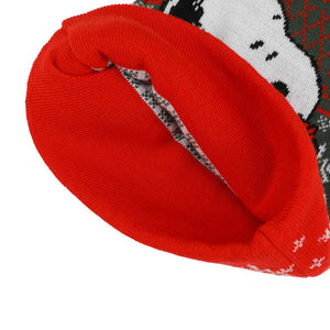 Peanuts Snoopy Christmas Santa Stocking Hat Inside
