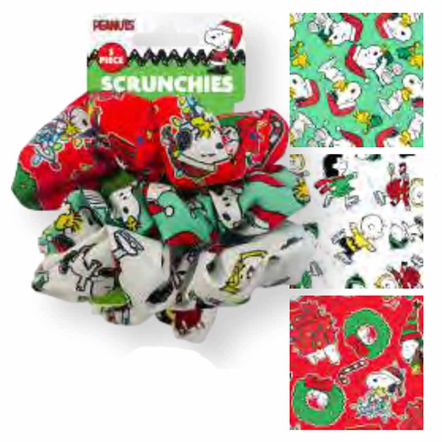 Peanuts Snoopy 3pk Scruchies