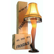 Load image into Gallery viewer, 45-inch full size leg lamp shown next to cardboard fragile shipping boxes
