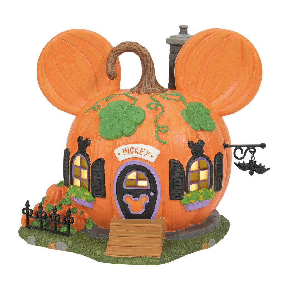 Mickey's Pumpkintown House from Dept 56 Disney Village – Red Rider Leg Lamps
