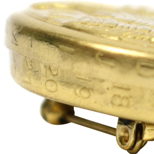 Decoder Pin inspired by Little Orphan Annie Side view 