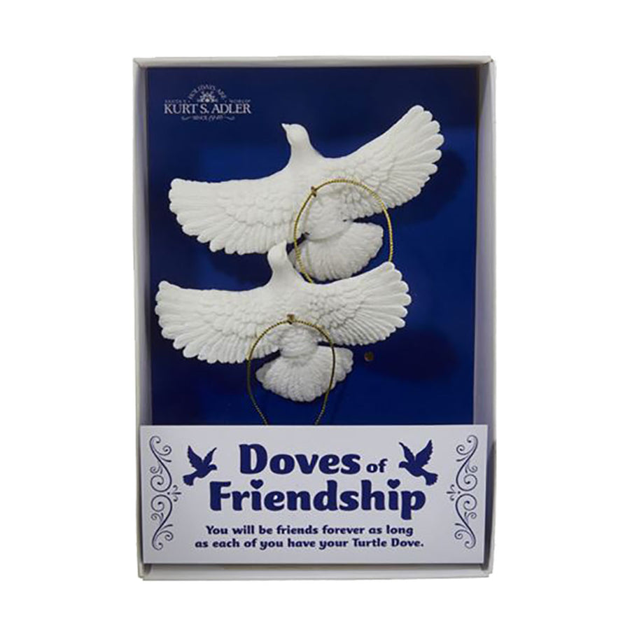 Set of 2 Turtle Dove Ornaments inspired by Home Alone 2 Red Rider Leg Lamps