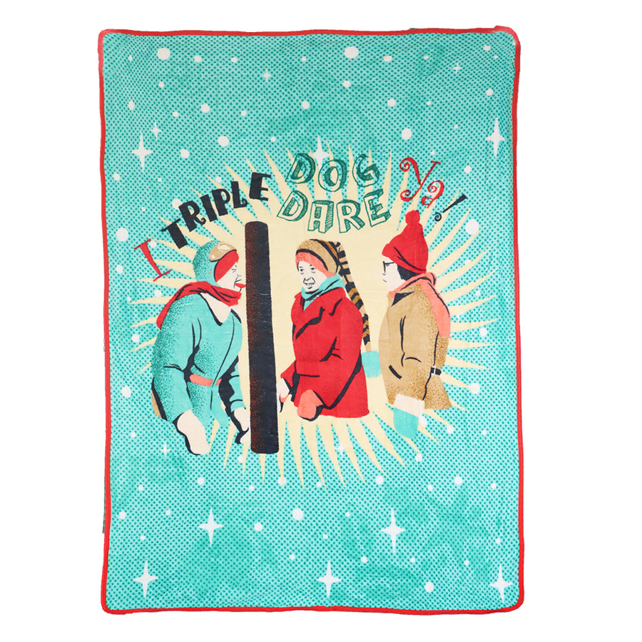 Triple Dog Dare Super Plush Throw Blanket from A Christmas Story