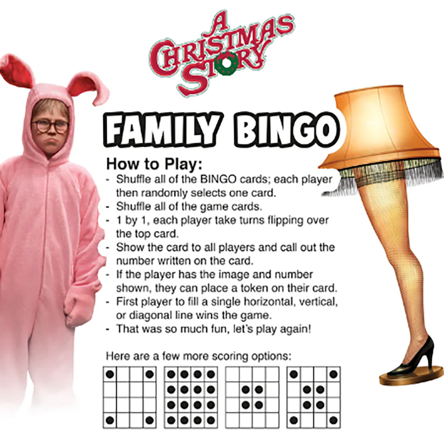 A Christmas Story Family Bingo