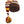 Load image into Gallery viewer, Brown, yellow, and maroon striped knit stocking cap with tassel
