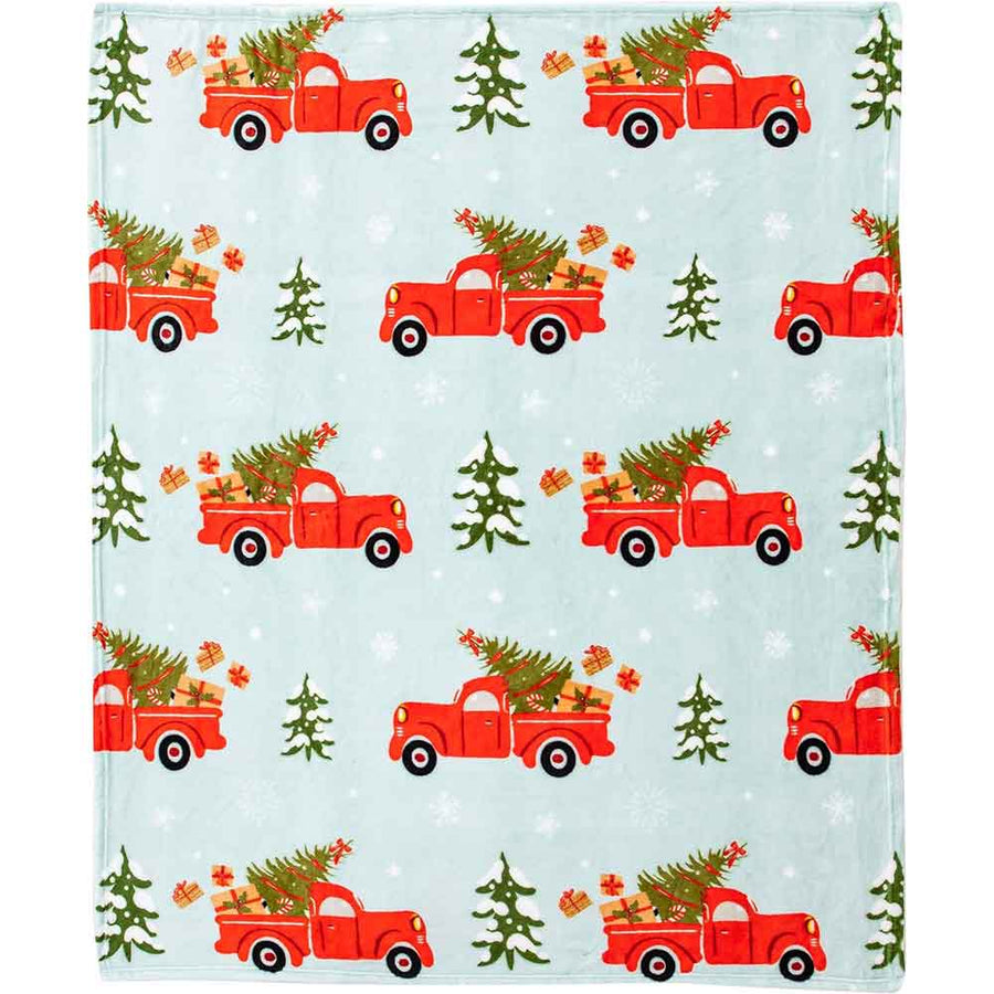 Christmas Truck Silk Touch Throw Blanket