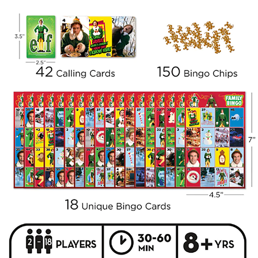 Elf Family Bingo Items