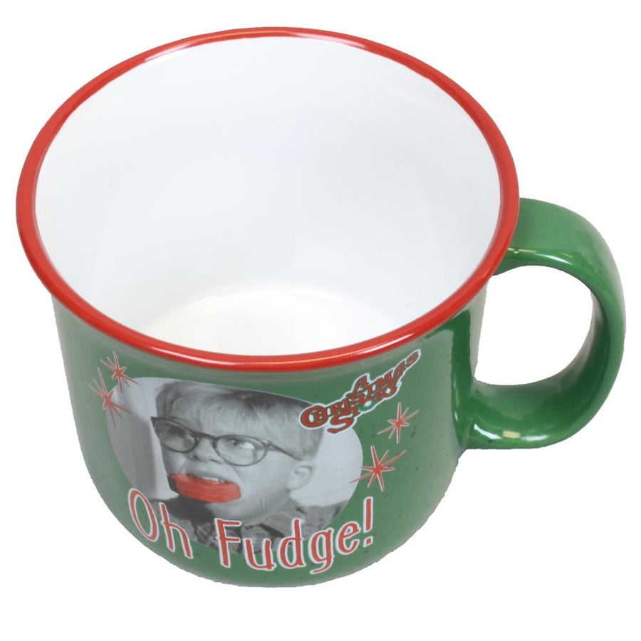 Oh Fudge 14oz Ceramic Camper Mug  Inside