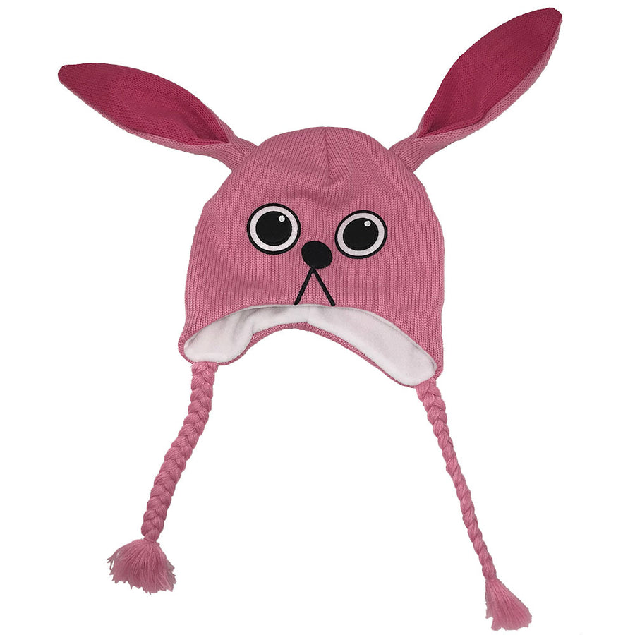Pink Bunny Laplander Hat Ears Up
