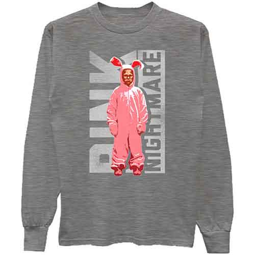 LONG SLEEVE Pink Nightmare Tee from A Christmas Story