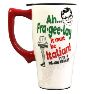 Major Award Ceramic Travel Mug w/Lid From A Christmas Story