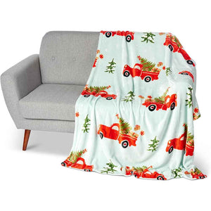 Christmas Truck Silk Touch Throw Blanket #2